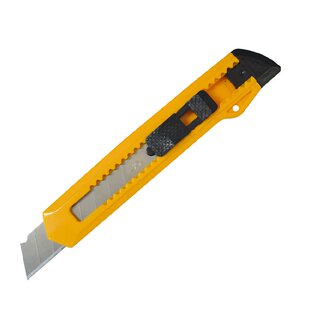 得力大号美工刀小号裁纸刀 纸箱打包专用刀开箱刀迷你墙纸刀戒刀多功能介刀不锈钢