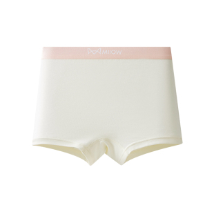 猫人a类女童内裤莫代尔儿童平角裤女孩中大童不夹屁屁纯色四角裤