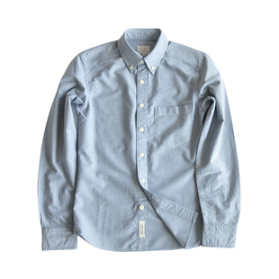 沾酱 7色原创经典修身衬衣 男士牛津纺长袖全棉纯色衬衫 余文乐