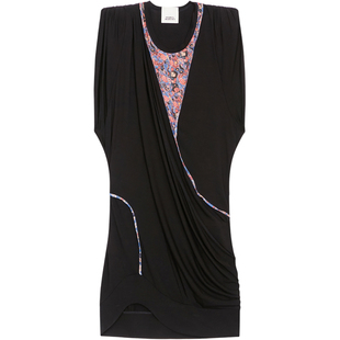 ISABEL MARANT YAELIS法式无袖拼接图案连衣裙女