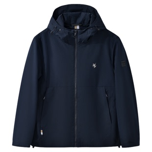 保罗彼得秋新款男加绒防风短外套户外夹克衫休闲派克服SHECU00270