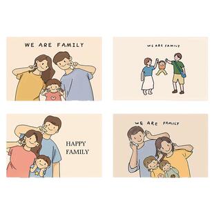 三口之家电表箱自粘装饰画遮挡强弱电盒多媒体贴画电闸配电盒翻新