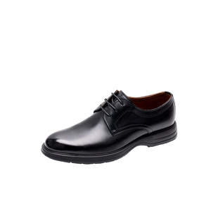 马内尔25春新款男士休闲皮鞋棕色真皮通勤男鞋父亲鞋送礼M251012