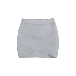 YoungGirlDay御姐纯欲OL性感高腰显瘦交叉弹力绷带半身裙包臀短裙