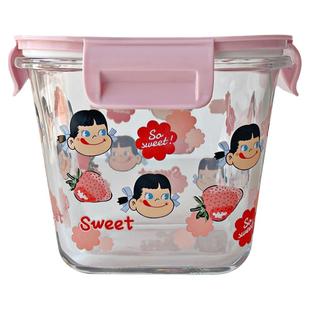 玻璃汤碗可微波加热密封饭盒上班族学生带饭餐盒便当水果保鲜盒