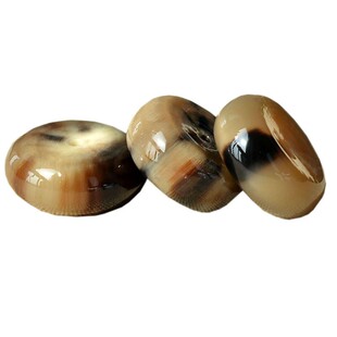 天然黄牛角平安扣吊坠毛衣链项链复古风吉祥养生清内热男女