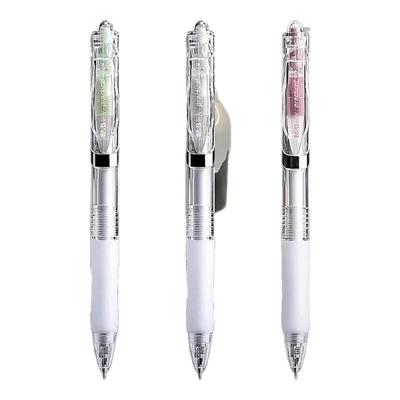 晨光黑科技st笔头按动中性笔k3558黑笔芯0.5mm秒速干签字水笔商务