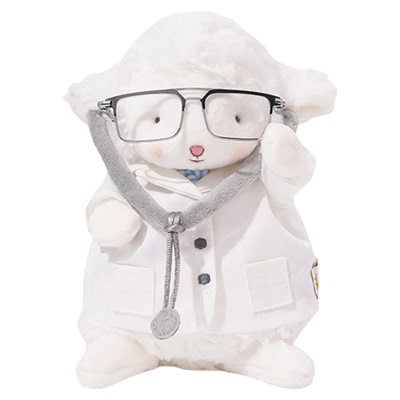 【毕业礼物】海湾兔Bunnies 可爱小羊医学生毛绒玩偶娃娃生日礼物