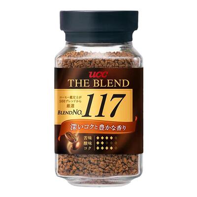 UCC日本进口117冻干黑咖70g瓶装