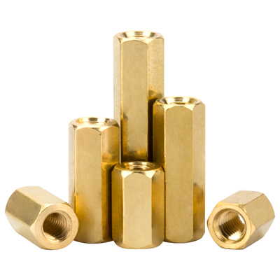 【13%专票】六角双通铜柱螺母柱