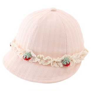 儿童遮阳帽子春秋薄款防晒大帽檐鸭舌帽女宝宝甜美可爱棒球帽夏季