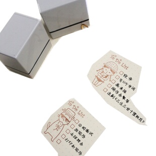 简单之家手账印章学院猫 安妮女孩TODO LIST印章 手账印章周边