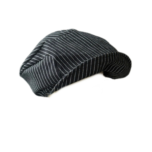 丁走走日系文艺条纹棉麻贝雷帽子女春夏显脸小报童帽复古画家帽潮