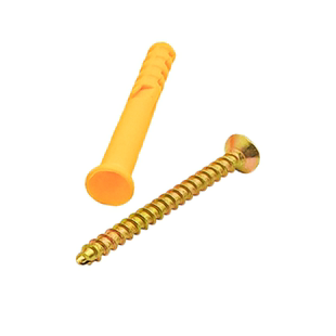 小黄鱼膨胀管自攻螺丝套装M6M8厘10mm尼龙涨塞塑料螺栓锚栓钉美固