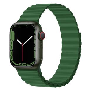适用苹果s11手表表带iwatch10/9/8/7/6/se/5代回环式硅胶磁吸applewatch11创意s7新款s9运动s8男士女s10腕带