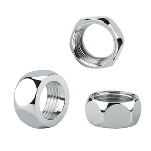 304不锈钢波纹管螺母4分6分1寸专用螺丝铜螺母热水器进水软管螺帽