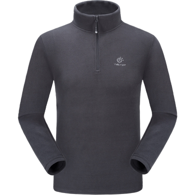 探拓立领套头摇粒绒抓绒衣