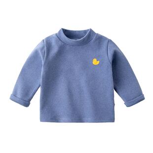 儿童打底衫秋冬款宝宝长袖t恤半高领冬装男童上衣小童衣服童装女