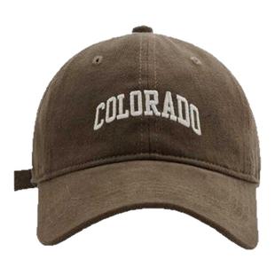 鸭舌帽女大头围显脸小宽帽檐深顶棒球帽男款显脸小防晒遮阳棉帽子