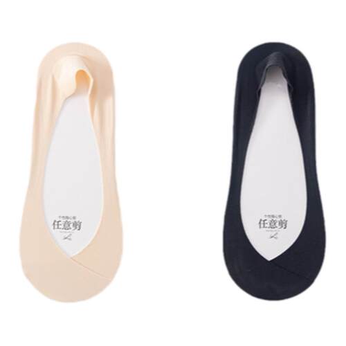 有实船袜女夏季薄款纯色底高跟鞋冰丝浅口隐形袜防滑不掉跟袜子女