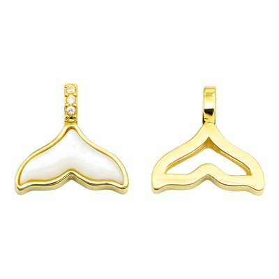 2025新款18k金项链吊坠轻奢DIY