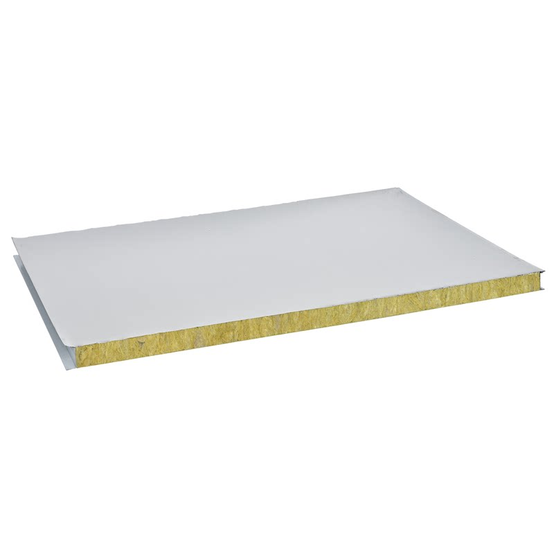 机制彩钢夹芯板50mm岩棉夹芯板玻镁板硫氧镁板防火板净化板隔墙板