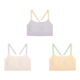 ubras旗下likeuu少女无尺码运动内衣工字背美背透气初中学生抹胸