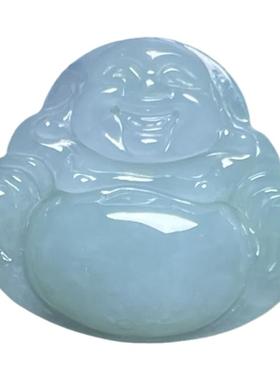 冰种佛公缅甸纯天然A货翡翠