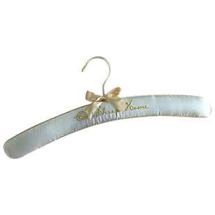 EARTHTONE“黑白分明”欧式绸缎布衣架 无痕不起肩酒店海绵衣撑