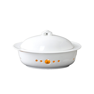 酒店海参盅位菜盅小米辽参盅鲍鱼捞饭餐具蜡烛加热菜盘一位翅盅