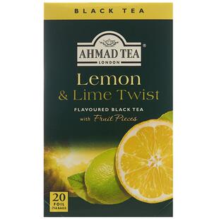 AHMAD TEA英国亚曼柠檬芒果苹果草莓覆盆子肉桂红茶进口袋泡茶包