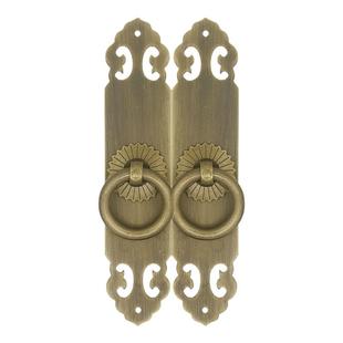 新中式仿古明清家具铜拉手古典书柜柜子橱柜衣柜纯铜柜门复古把手