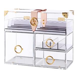 bencross轻奢化妆品收纳盒精致桌面亚克力家用梳妆台护肤品置物架