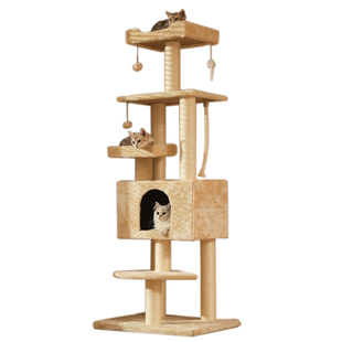 猫爬架猫窝猫树一体猫咪用品通天柱跳台树干大型猫架子家用猫抓柱