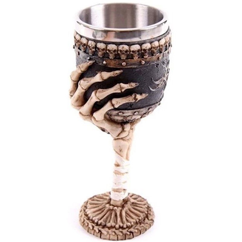仿古个性骷髅酒杯鬼头高脚杯