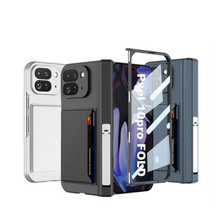 适用谷歌Pixel10ProFold折叠屏插卡手机壳Google Pixel10 ProFold中轴铰链全包壳磁吸支架保护套高清壳膜一体