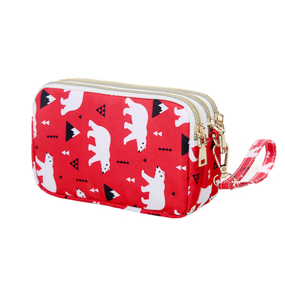 红蝌蚪女可爱斜挎零钱包手机包