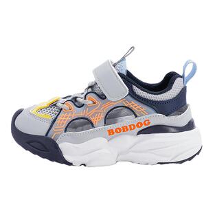 巴布豆男童鞋子夏款2025新款儿童运动凉鞋中大童透气镂空网鞋男孩