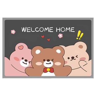 硅藻泥地垫浴室卫生间门口吸水垫防滑速干家用厕所脚垫卡通地毯