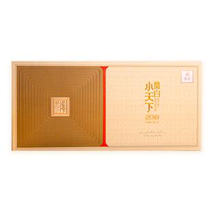 鼎白茶业小天下2014年2018年梯形小砖老寿眉福鼎白茶礼盒装180g