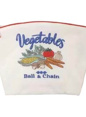 日系刺绣ballchain化妆包