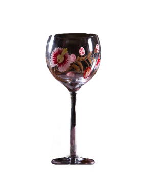 手绘玻璃创意欧式风香槟杯包邮