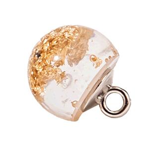 仿玉石纽扣高端精致时尚中式汉服金箔珍珠盘扣衬衫国风旗袍扣子