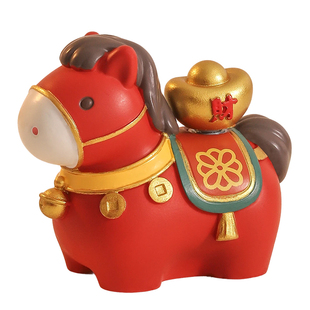 可爱马年吉祥物国潮文创摆件2026年盲盒春节装饰品本命年新年礼物