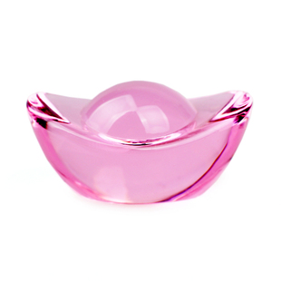 小孩玩具金元宝彩色透明生日礼物招财摆件家居装饰品水晶玻璃宝石