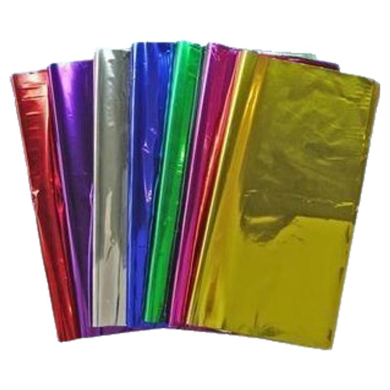 装饰DIY纸 闪光纸 电光纸 亮光纸 彩色玻璃纸  10张起拍 50-50-70