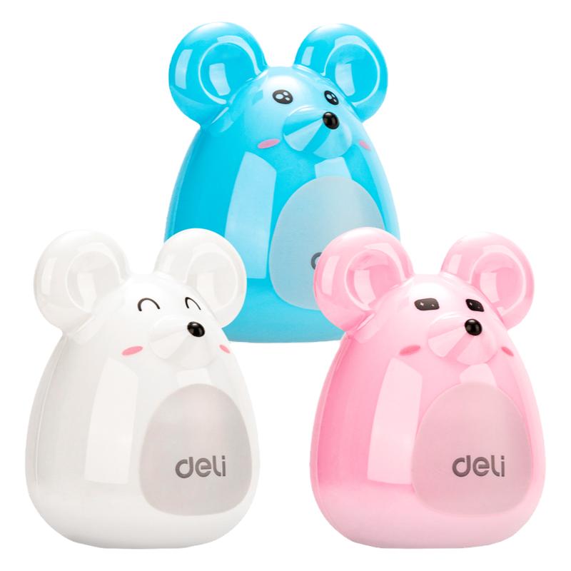 得力卷笔刀小型小学生专用珍宝猪转笔削笔刀手动女孩迷你小刀便携男孩刨笔机小型幼儿园铅笔削笔器旋笔车笔