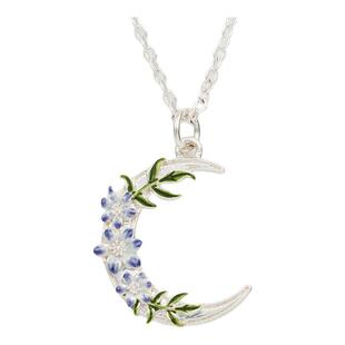 Fable月影花珐琅彩项链锁骨链高级感毛衣链小众设计女友闺蜜礼物