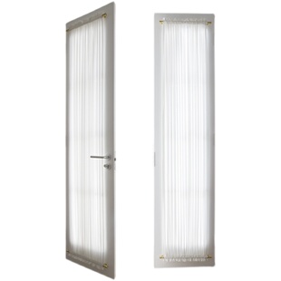 法式白色雪纺穿杆式绷纱免打孔内开窗魔术贴卫生间不透人纱帘定制