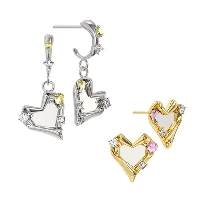 KLINKLIN铜镀金锆石原创设计女